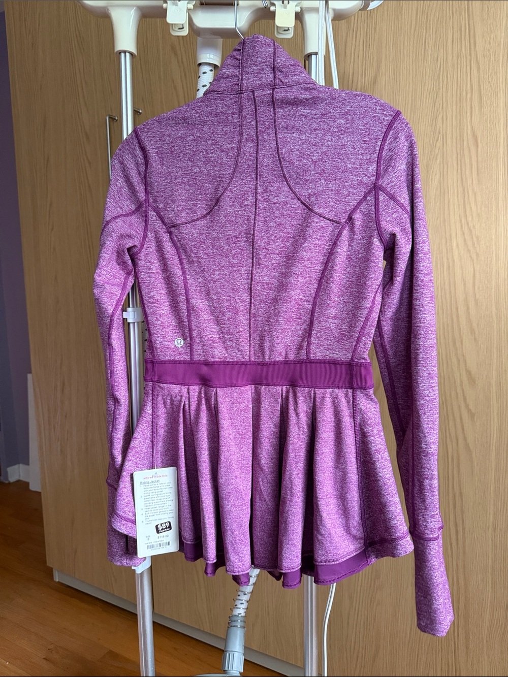 lululemon athletica Heathered Purple Full-Zip Riding Jacket
